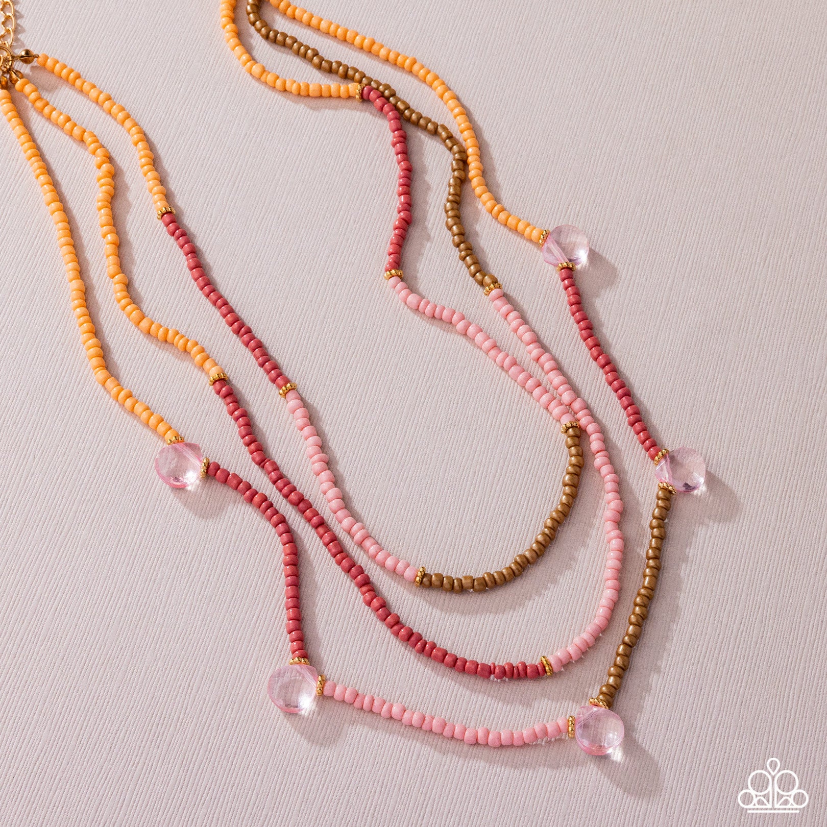 Grandeur of the World - Pink - Paparazzi Necklace Image