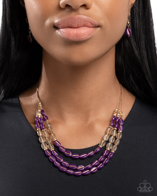 Playful Passage - Purple - Paparazzi Necklace Image