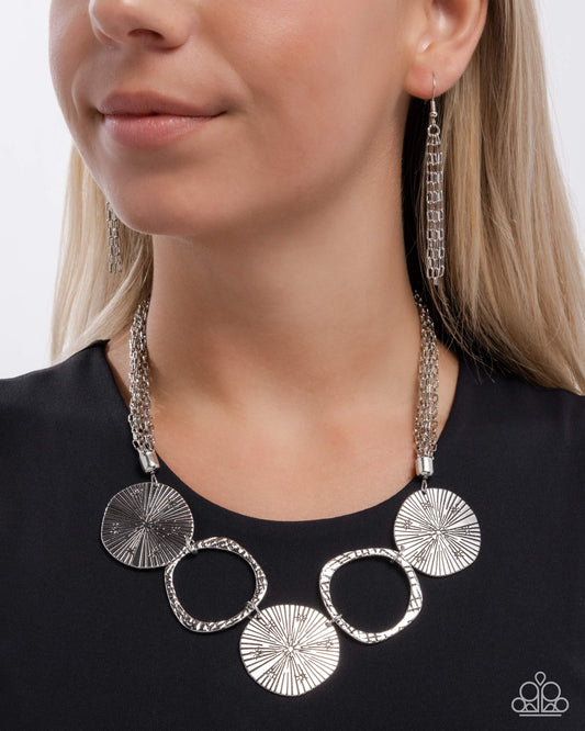 Determined to Delight - Silver - Paparazzi Necklace Image