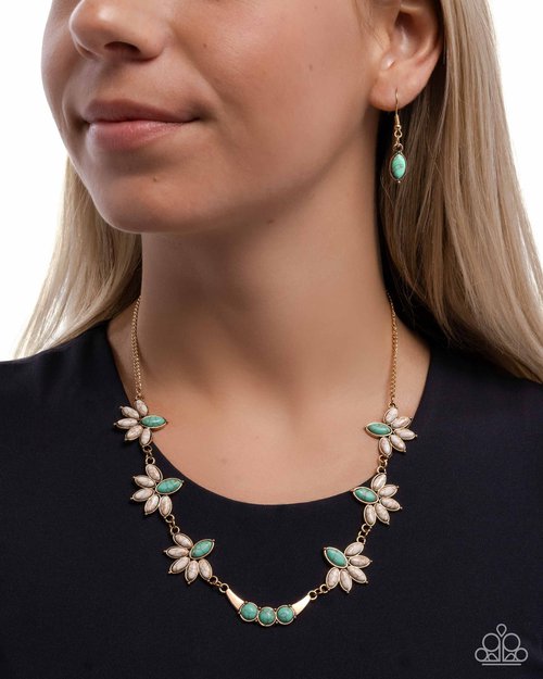 Substantial Stone - White - Paparazzi Necklace Image