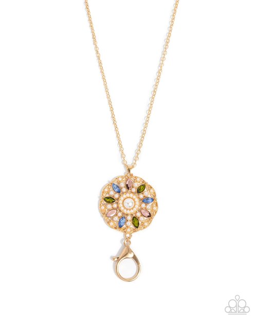 Angelic Arrangement - Gold - Paparazzi Necklace Image
