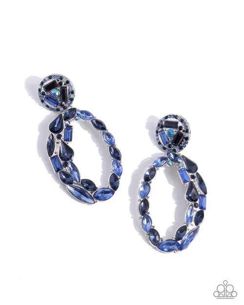 Eclectic Elevation - Blue - Paparazzi Earring Image