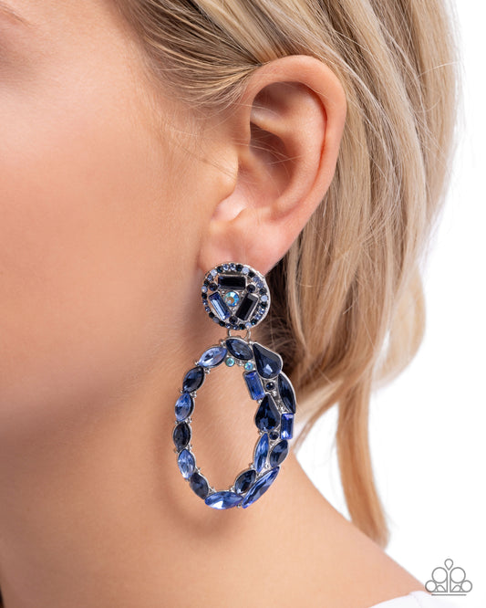 Eclectic Elevation - Blue - Paparazzi Earring Image