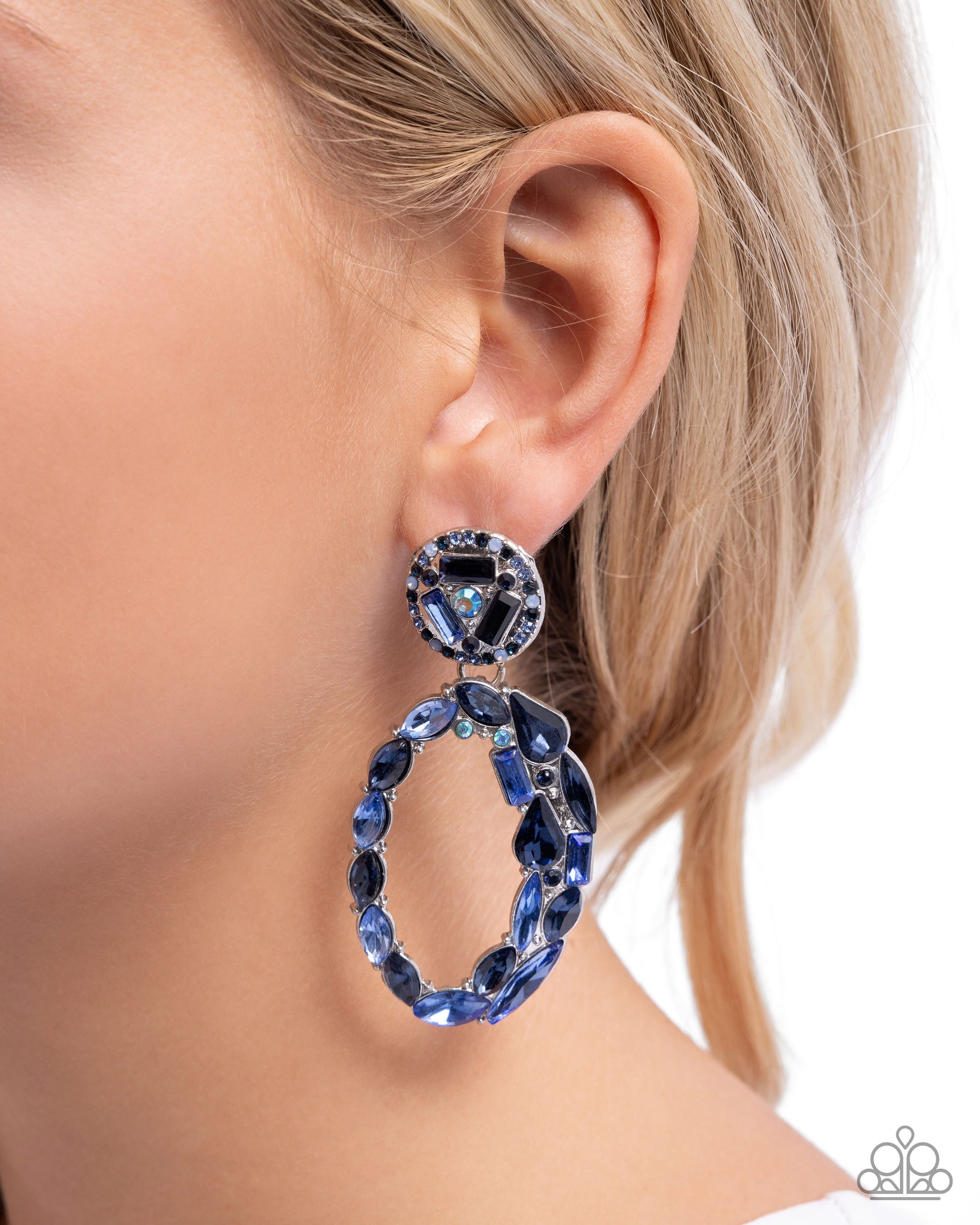 Eclectic Elevation - Blue - Paparazzi Earring Image