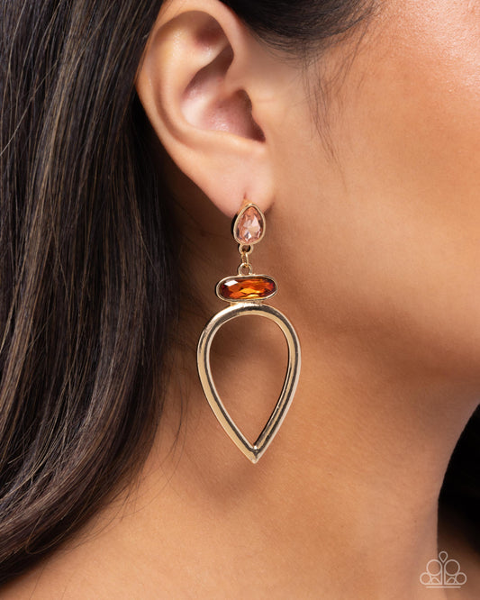 Cultured Chic - Brown - Paparazzi Earring Image