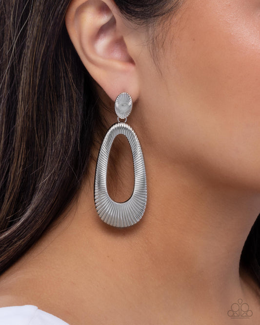 Princess Potential - Silver - Paparazzi Earring Image