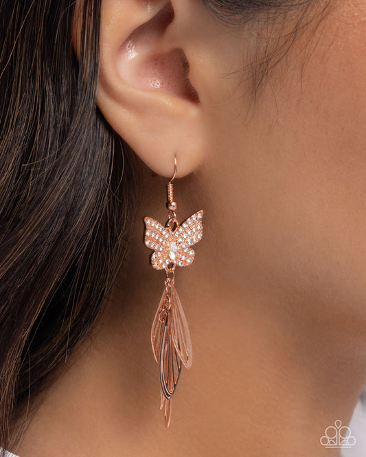 Fairy Dust - Copper - Paparazzi Earring Image