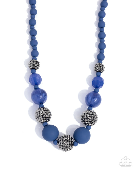 Hematite Hallmark - Complete Look - Blue - Paparazzi Product Image
