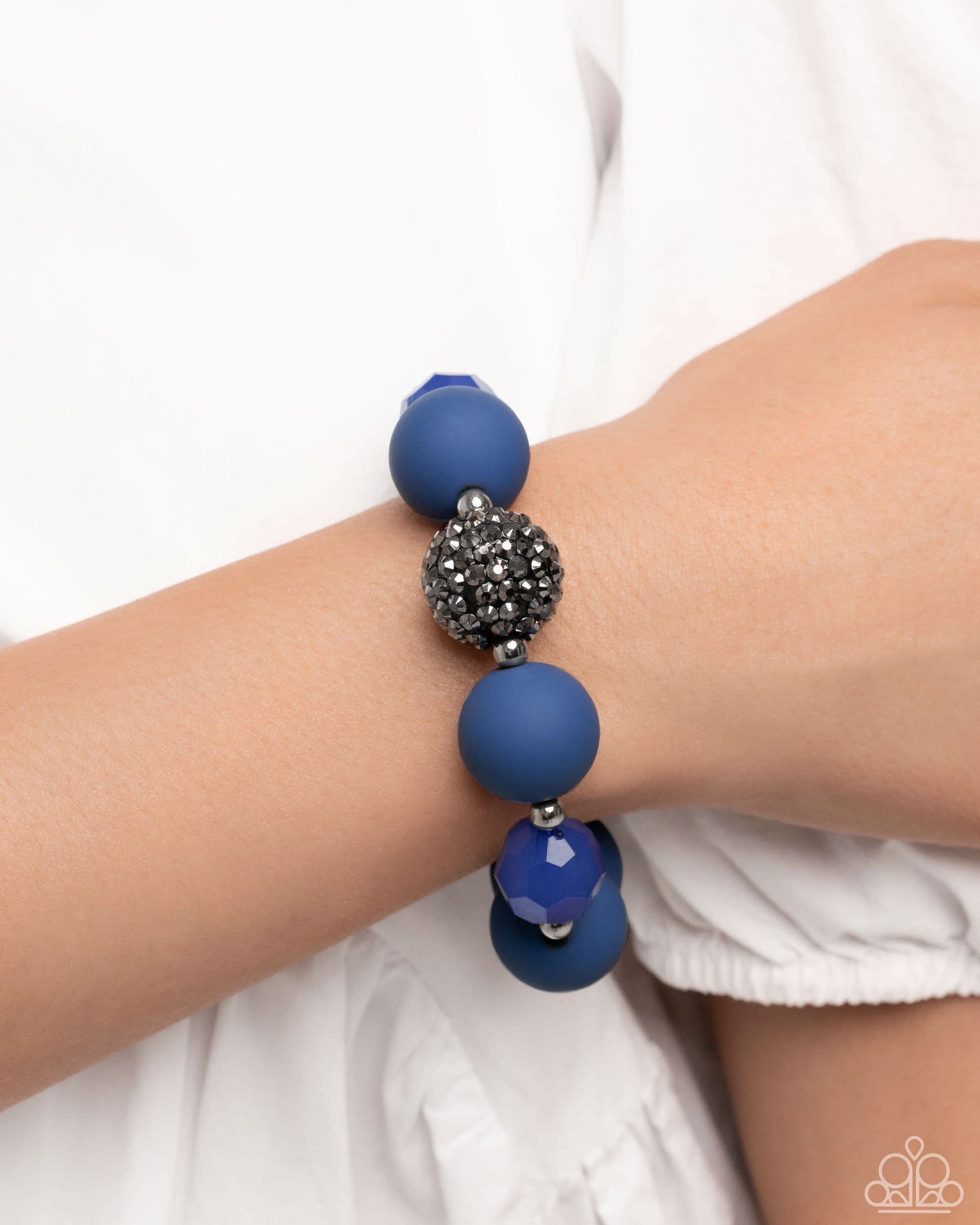 Hematite Hallmark - Complete Look - Blue - Paparazzi Product Image