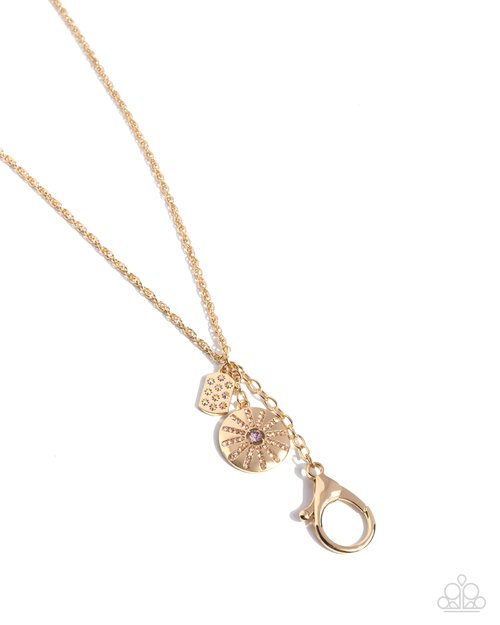 Embellished Effort - Gold - Paparazzi Necklace Image