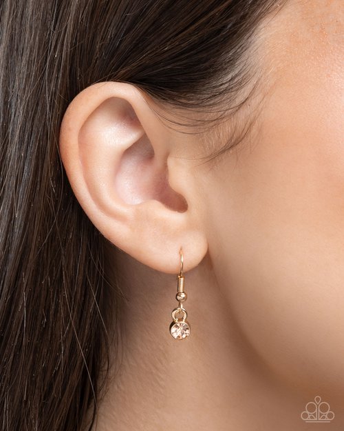 Embellished Effort - Gold - Paparazzi Necklace Image