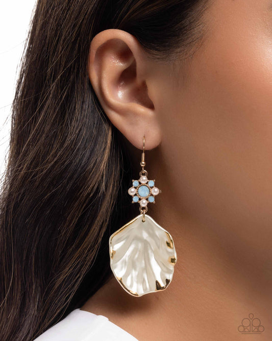 Coastal Candidate - Blue - Paparazzi Earring Image