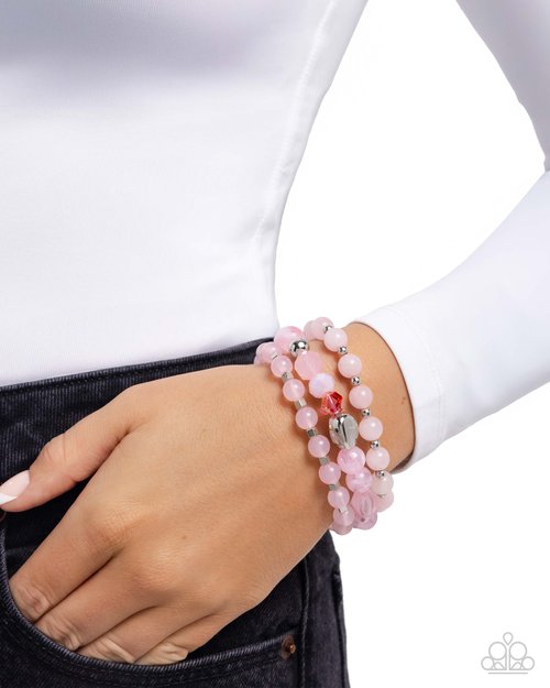 Breathtaking Beat - Pink - Paparazzi Bracelet Image