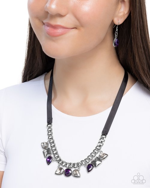 Sassy Salutation - Purple - Paparazzi Necklace Image
