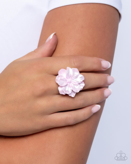 Floral Flex - Pink - Paparazzi Ring Image