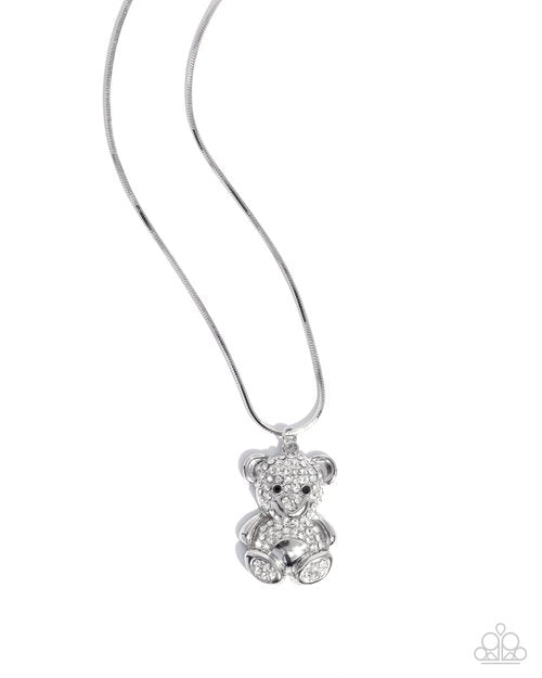 Cuddly Chic - White - Paparazzi Necklace Image