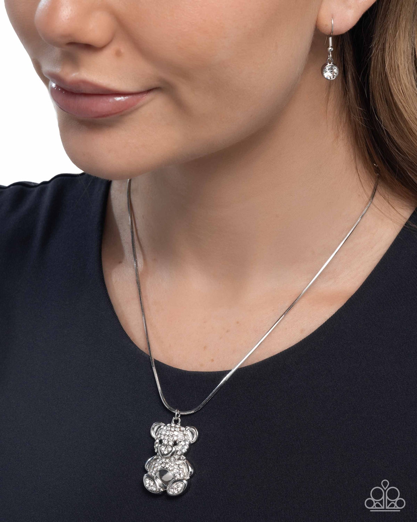 Cuddly Chic - White - Paparazzi Necklace Image