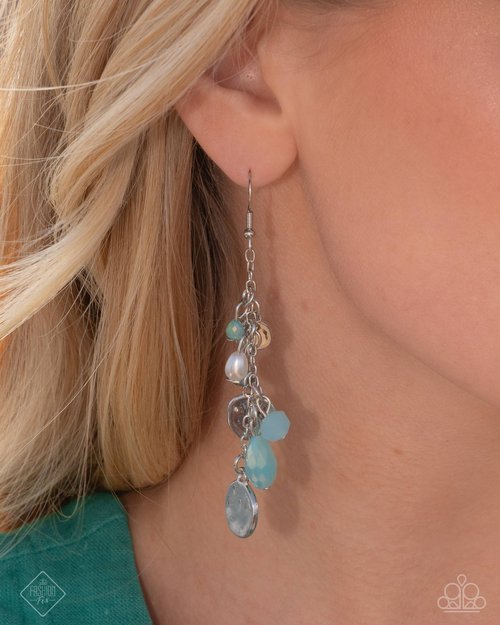 Refreshing Rapture - Blue - Paparazzi Earring Image