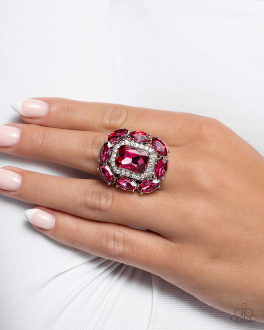 Follow Suit - Pink - Paparazzi Ring Image
