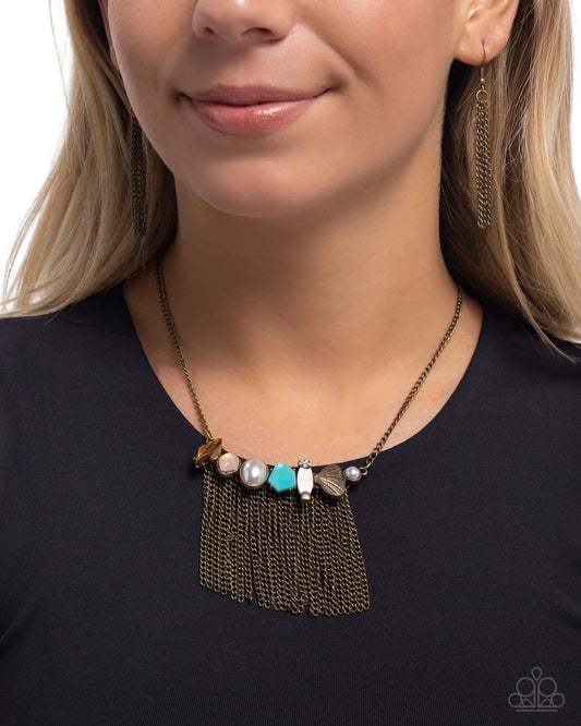 Call of the MILD - Brass - Paparazzi Necklace Image