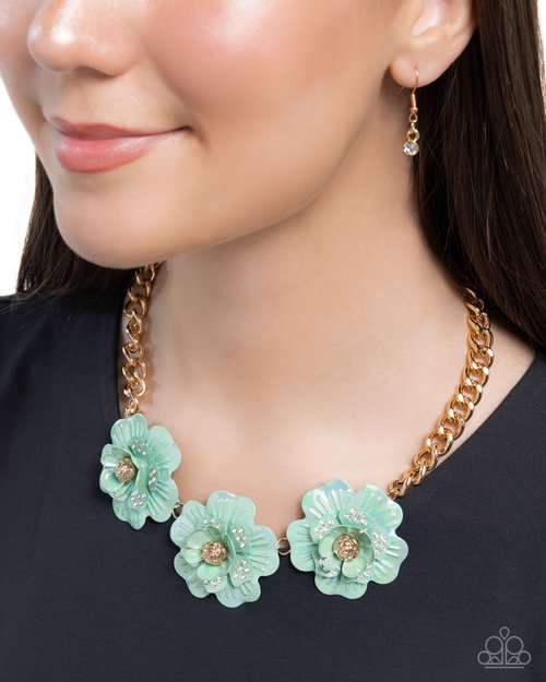 Gala Genre - Green - Paparazzi Necklace Image
