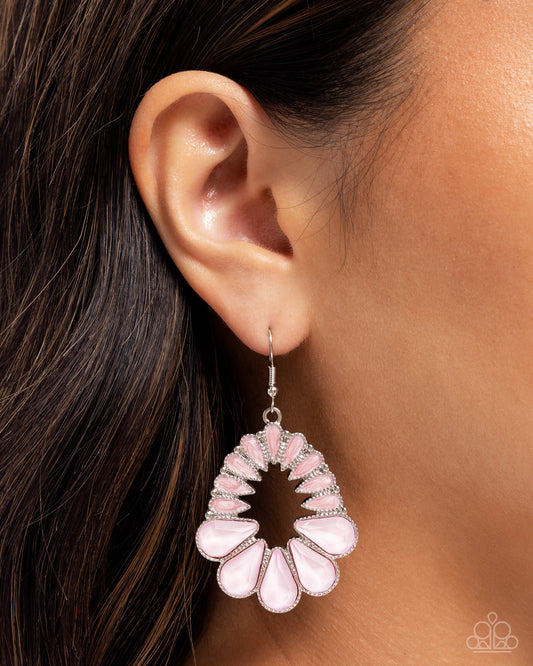 Mesmerizing Moment - Pink - Paparazzi Earring Image