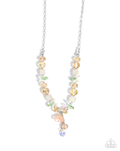 Tasteful Tulip - Yellow - Paparazzi Necklace Image