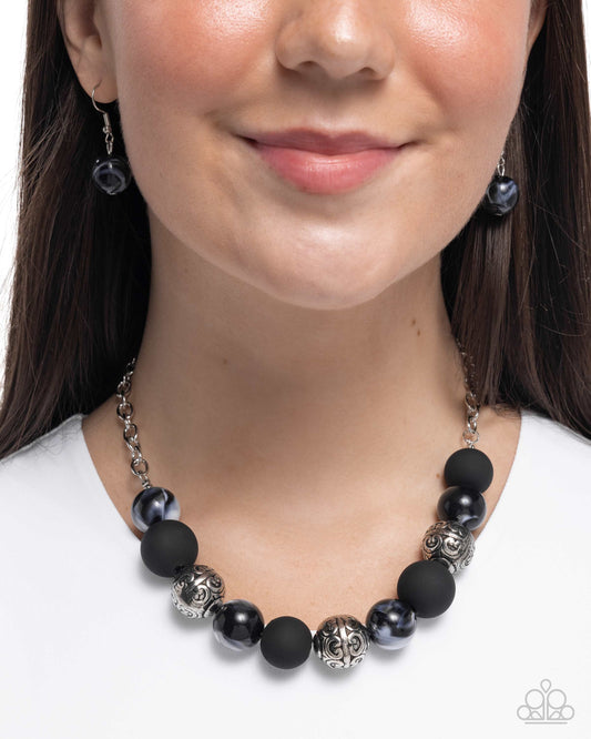 Bewitching Texture - Black - Paparazzi Necklace Image