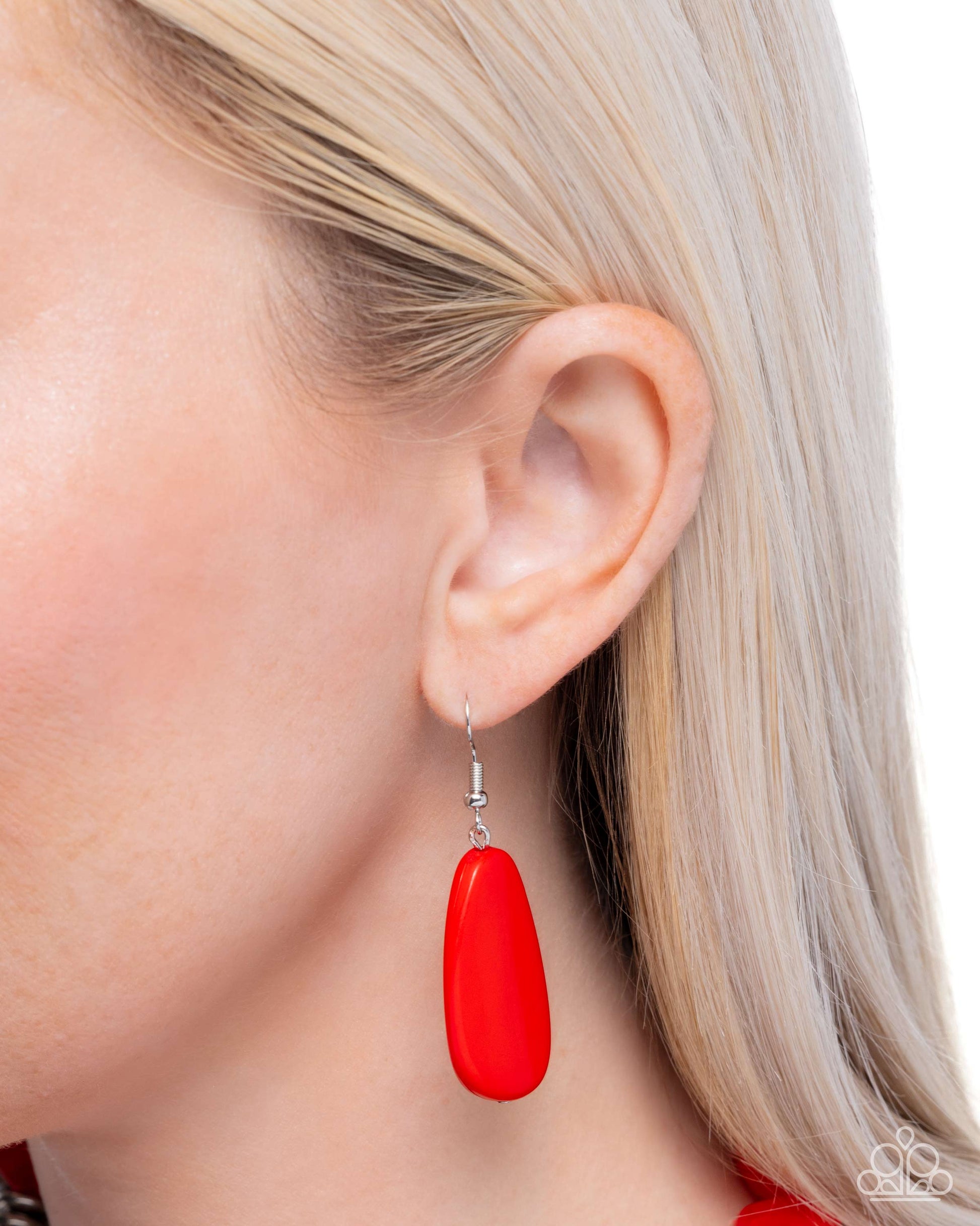 Smooth Spoken - Red - Paparazzi Necklace Image