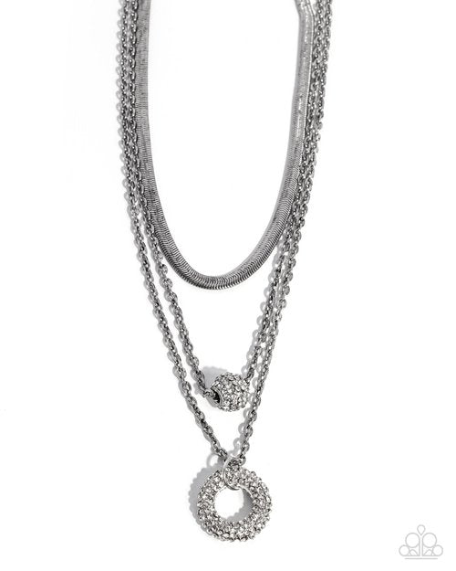 Dominant Dignity - White - Paparazzi Necklace Image