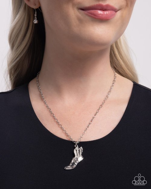 Dazzling-Yard Dash - Paparazzi Necklace Image
