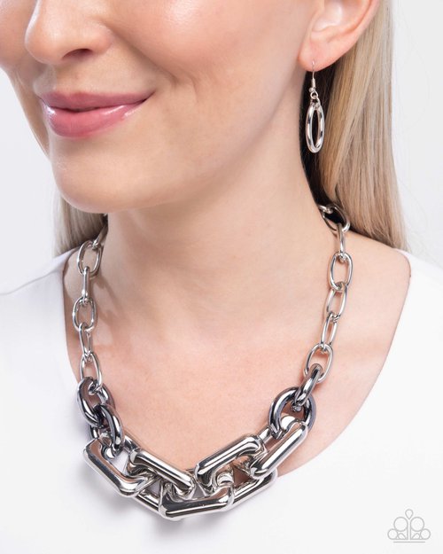 Resolute Radiance - Silver - Paparazzi Necklace Image