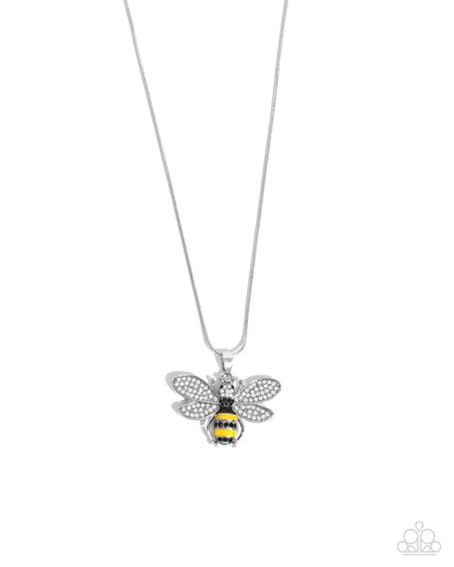 Be Humble Bumblebee - Yellow - Paparazzi Necklace Image