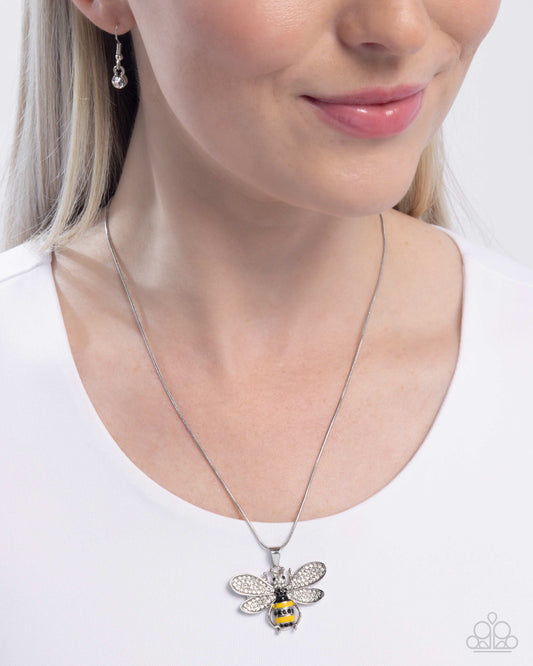 Be Humble Bumblebee - Yellow - Paparazzi Necklace Image