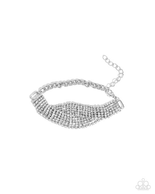 Trustworthy Twist - White - Paparazzi Bracelet Image