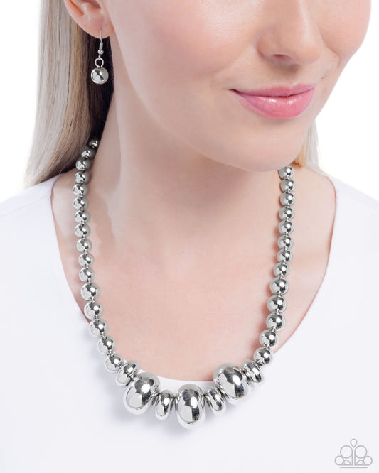 Model Maverick - Silver - Paparazzi Necklace Image