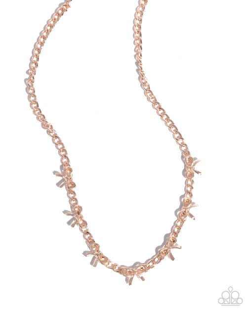 BOW the Knee - Paparazzi Necklace Image