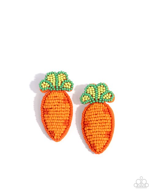 Carefree Carrot - Paparazzi Earring Image