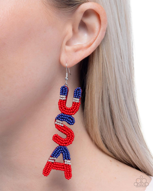 Pampered Patriot - Paparazzi Earring Image