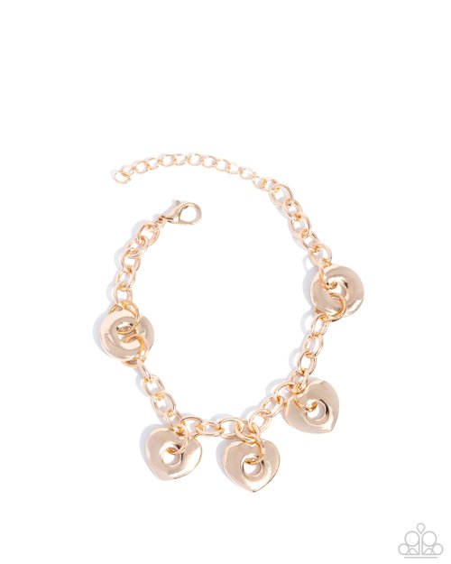 Synced Shapes - Gold - Paparazzi Bracelet Image