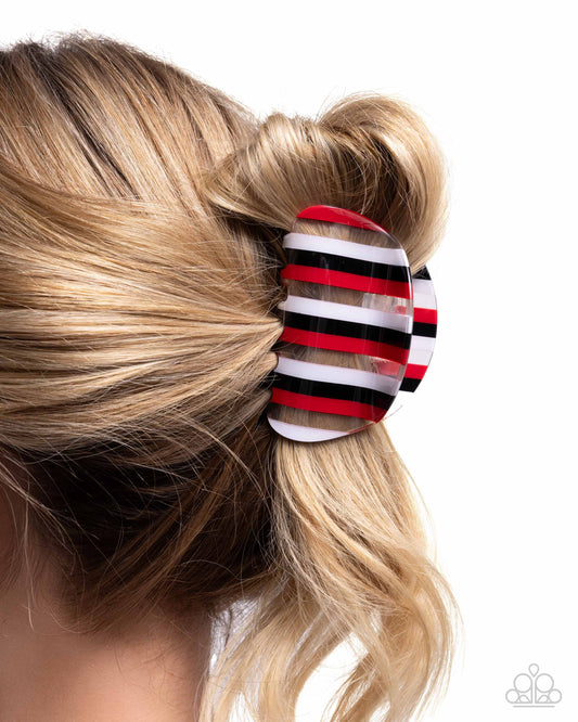 Linear Legato - Red - Paparazzi Hair Accessories Image