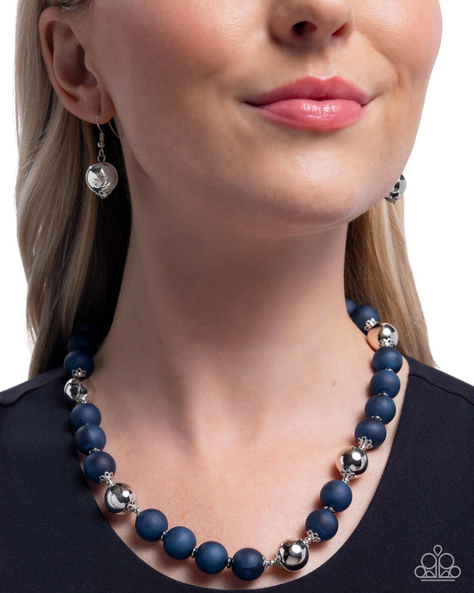 Brilliant Ballroom - Blue - Paparazzi Necklace Image
