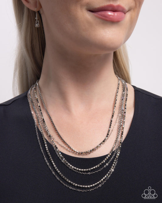 Pronged Purpose - Black - Paparazzi Necklace Image