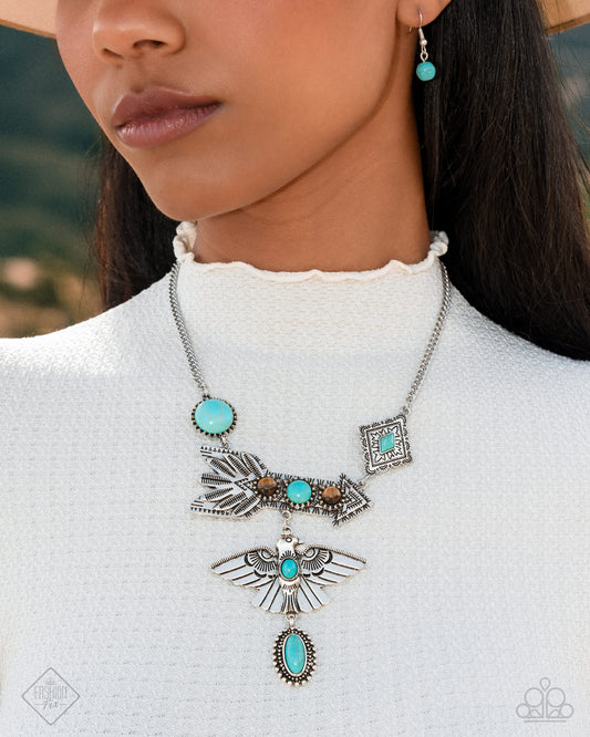 Earthy Exposé - Blue - Paparazzi Necklace Image