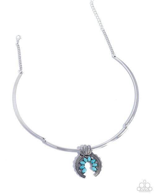 Smoldering Stones - Blue - Paparazzi Necklace Image