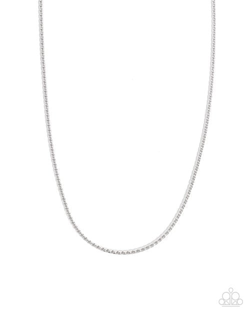 Stainless Solo - Silver - Paparazzi Necklace Image