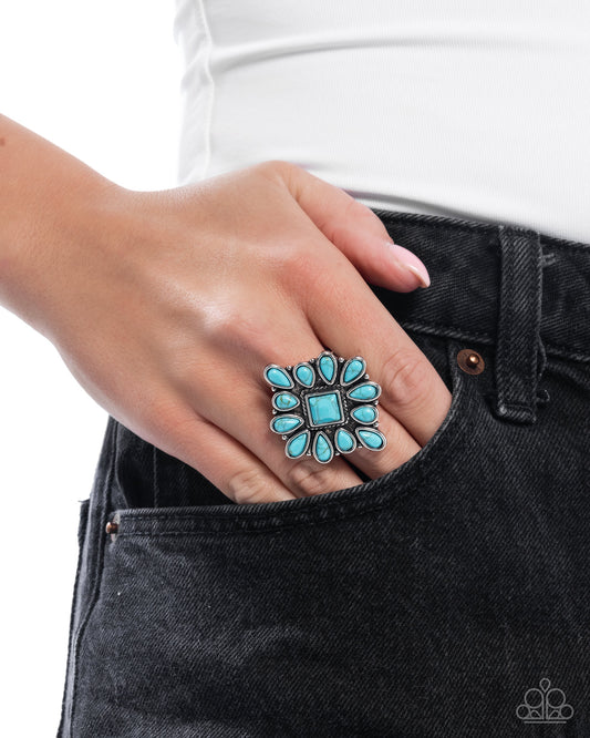 Developed Diamond - Blue - Paparazzi Ring Image