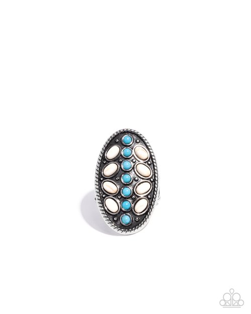 Layered Landmark - White - Paparazzi Ring Image