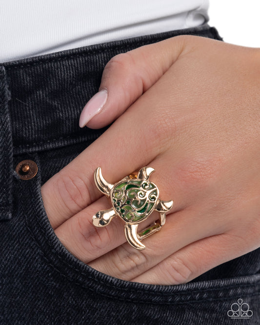 Tailored Turtle - Paparazzi Ring Image