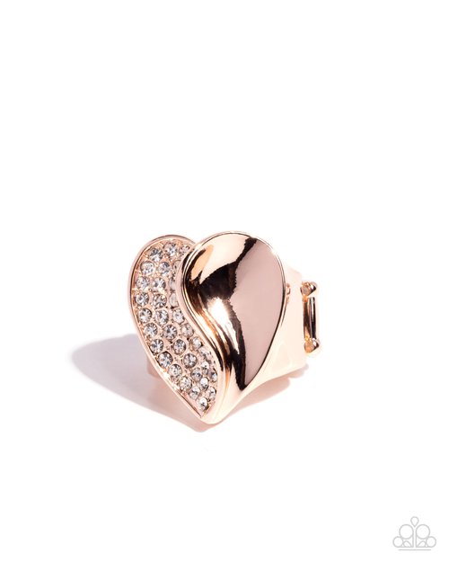 Half of Me - Gold - Paparazzi Ring Image